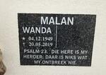 MALAN Wanda 1949-2019