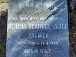 PALMER Bertha Beatrice Alice 1909-1963