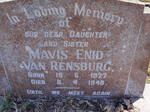 RENSBURG Mavis Enid, van 1927-1948