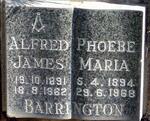 BARRINGTON Alfred James 1891-1962 & Phoebe 1894-1968