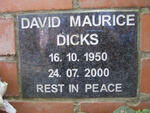DICKS David Maurice 1950-2000