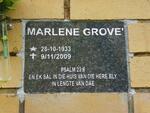GROVE Marlene 1933-2009