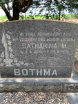 BOTHMA Catharina M. 1890-1970