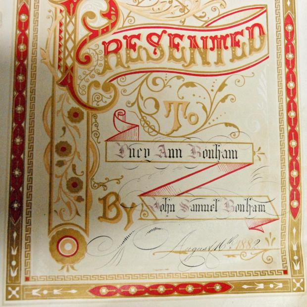 BONHAM John Samuel &amp; Lucy Ann PARSONS married 1882