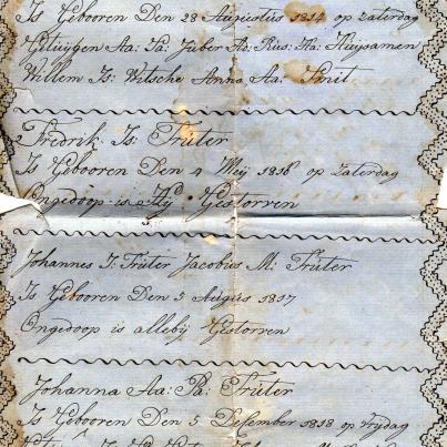 TRUTER Johannes Andries gebore 1778 & Hilletje Aletta SMIT gebore 1778 getroud 1788
